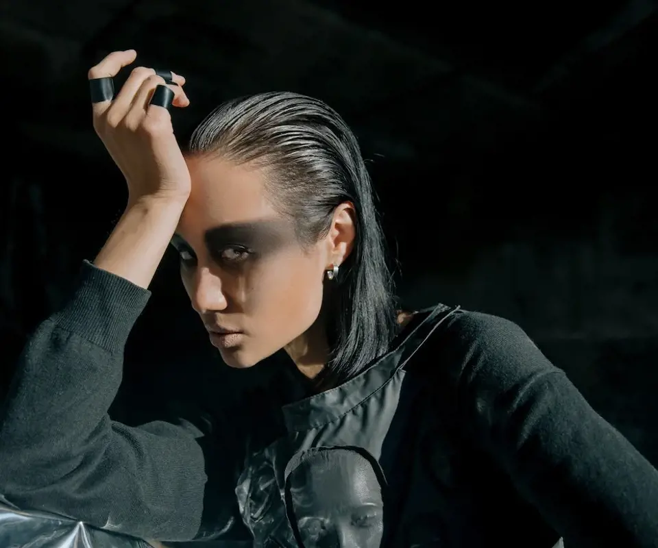 Private label hair gel wet look