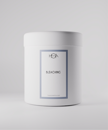 Violet-pigmented bleaching powder lightening up to 9 levels, Italian professional formula by HSA
