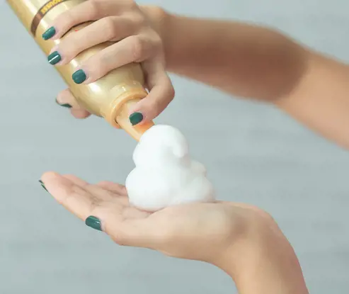 Private label hair mousse