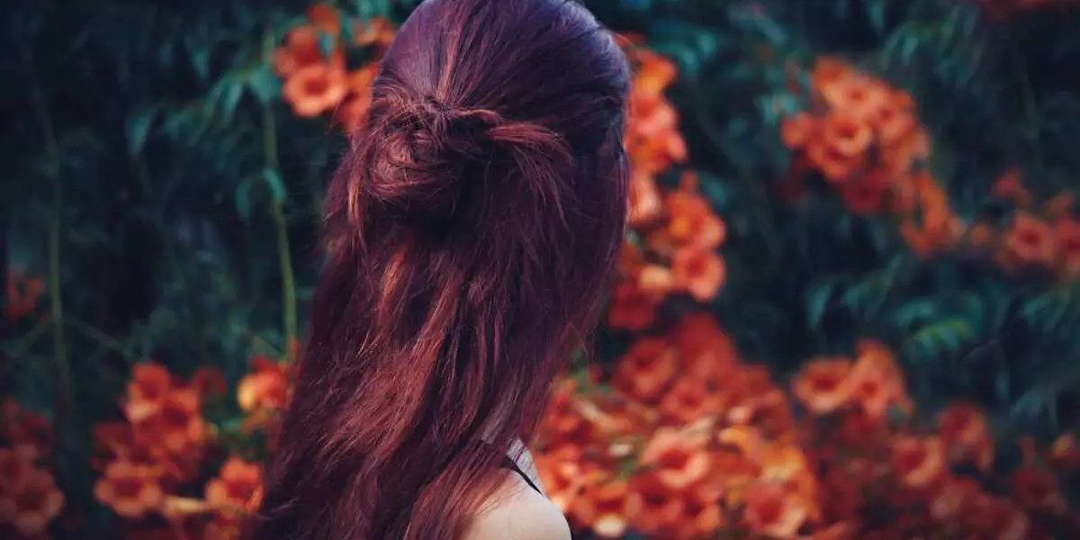 Burgundy semi permanent hair color