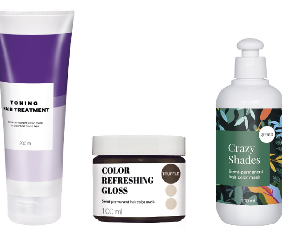 Semi permanent or temporary hair color products by HSA